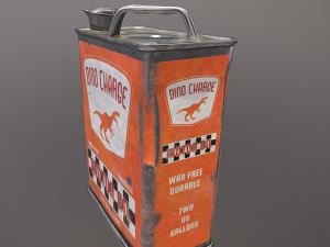 Motor oil retro tint can 3D 모델