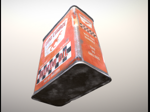 Motor oil retro tint can 3D Модель