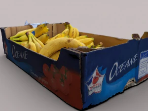 Bananas crate 3D Model