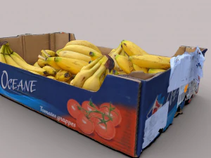 Bananas crate 3D Model