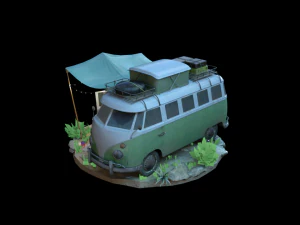 Bus traveler kombi adventure 3D Model