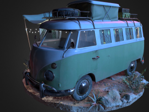 Bus traveler kombi adventure 3D Model