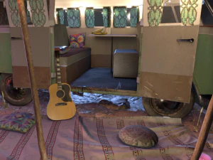 Bus traveler kombi adventure 3D Model
