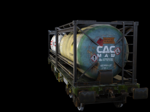 Railway tank hitch Model 3D