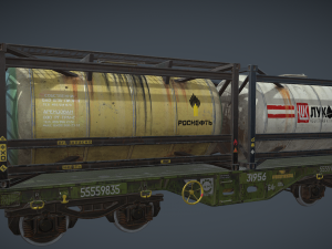Railway tank hitch Model 3D