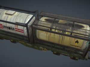 Railway tank hitch Model 3D