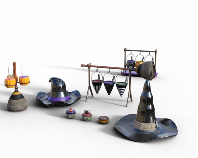 Pack halloween decoration 2022 3D-Modell .c4d .max .obj .3ds .fbx .stl .blend 