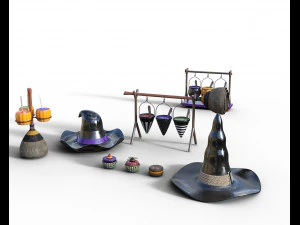 Confezione decorazioni halloween 2022 Modello 3D