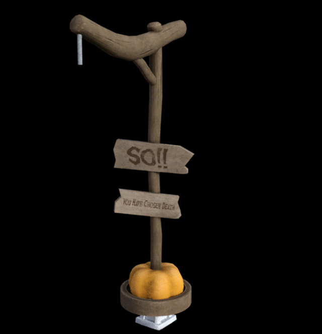 Lantern decor halloween signal 3D Model .c4d .max .obj .3ds .fbx .stl .blend 
