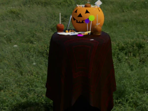 Tafel Halloween-snoepjes 3D Model
