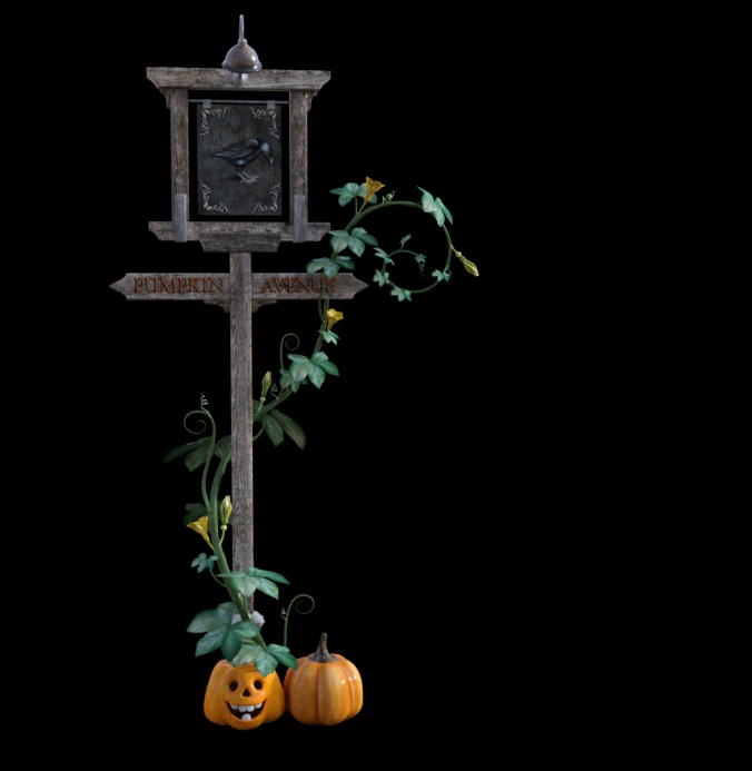 Avenue Halloween 3D Model .c4d .max .obj .3ds .fbx .stl .blend 