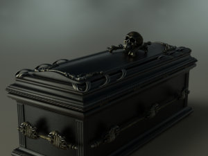 Coffin Vampire decor 3D 模型