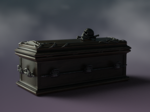 Coffin Vampire decor 3D 模型