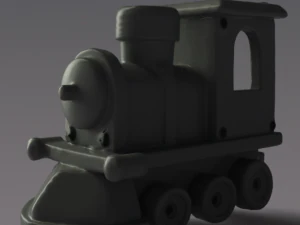 Painted train 3D Model