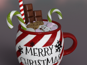 ChristmasMugs Xmas pack 3D 모델