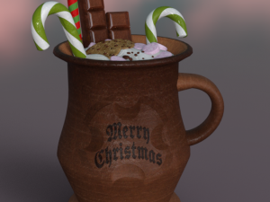 ChristmasMugs Xmas pack 3D 모델