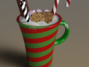 ChristmasMugs Xmas pack 3D 모델