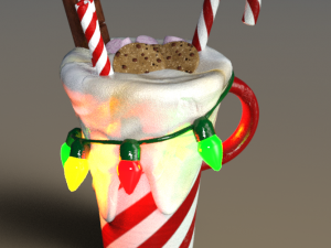 ChristmasMugs Xmas pack 3D 모델