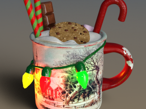 ChristmasMugs Xmas pack 3D 모델