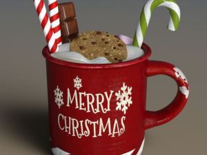 ChristmasMugs Xmas pack 3D 모델