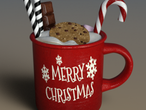 ChristmasMugs Xmas pack 3D 모델