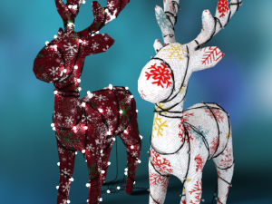 Lighted Decor Deer Christmas 3D-Modell
