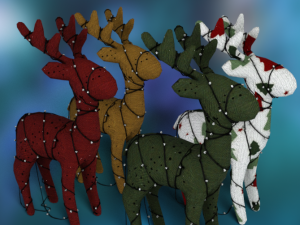 Lighted Decor Deer Christmas 3D-Modell