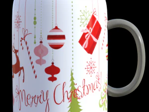 Tazza di Natale di Natale Modello 3D