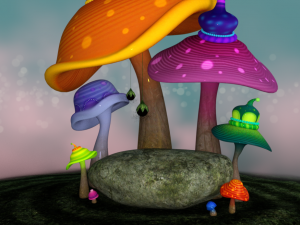 Mistical Mushroom Rock 3D 模型