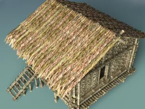 Bamboo Houses Modelo 3D
