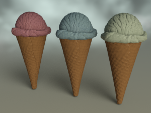 Ice cream balls 3D 모델