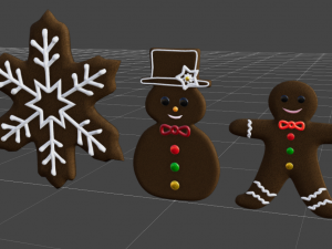 Magical Gingerbread Houses 3D Model