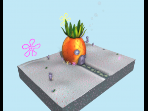 Sponge bob house 3D Model