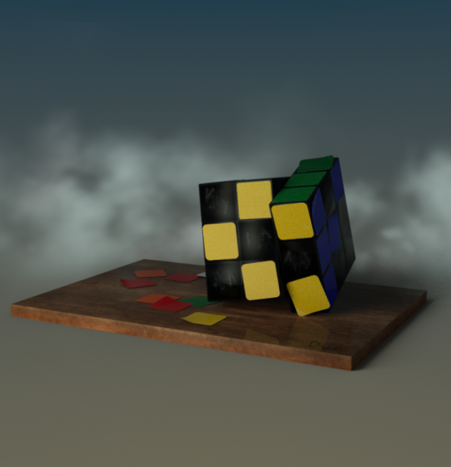 Rubiks rube 3D Model .c4d .max .obj .3ds .fbx .stl .blend 