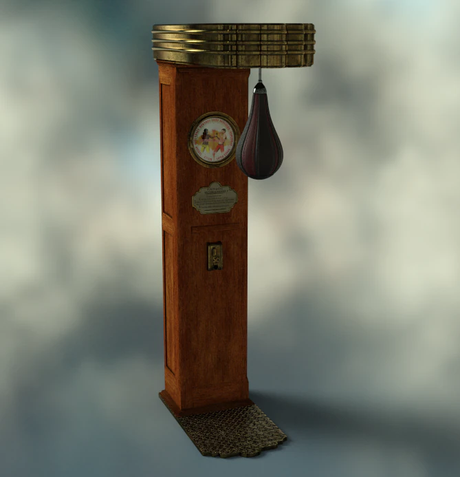 Punching Bag 3D Model .c4d .max .obj .3ds .fbx .stl .blend 
