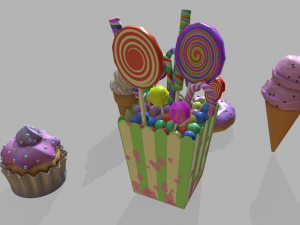 Sweets pack 3D Модель