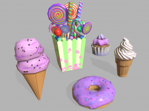 Sweets pack Modelo 3D