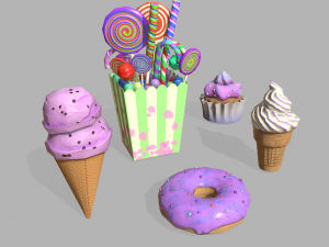 Sweets pack Modelo 3D