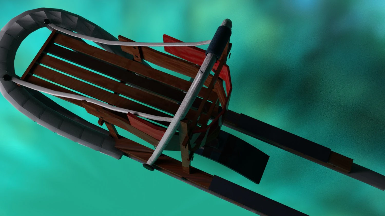Dog sled 3D Model .c4d .max .obj .3ds .fbx .stl .blend 