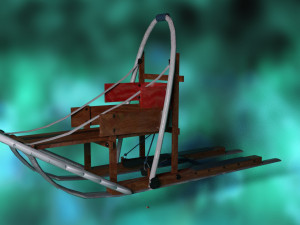 Dog sled 3D मॉडल