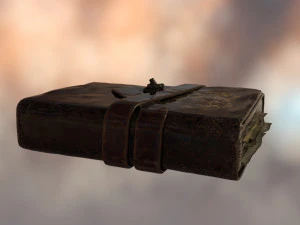 Crimson Ledger Laag poly 3D Model