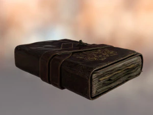 Crimson Ledger Low poly 3D Model