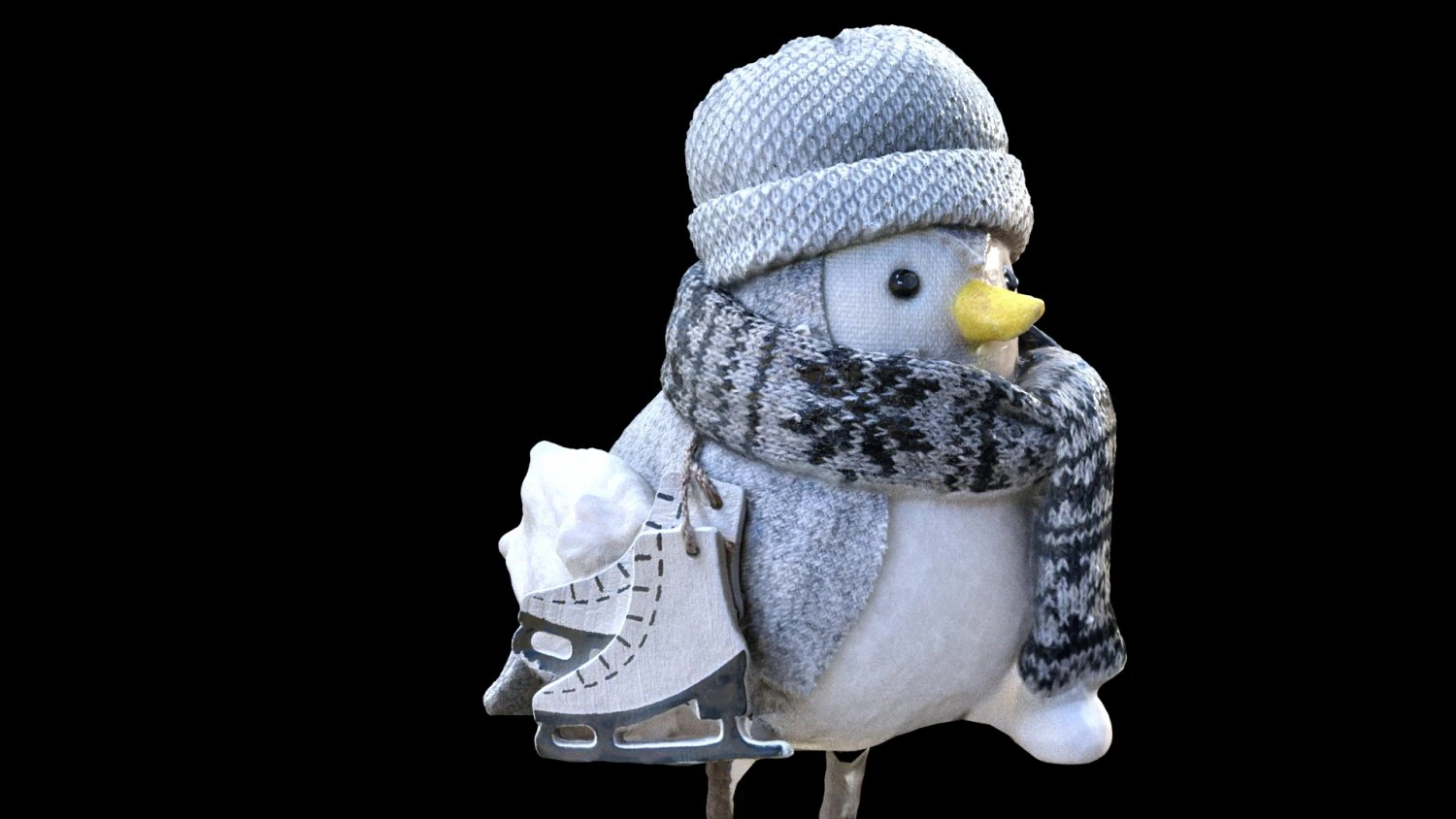 Pulcino di Natale Modello 3D .c4d .max .obj .3ds .fbx .stl .blend 