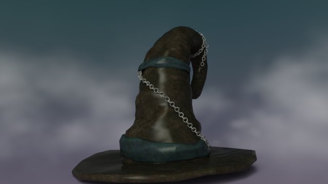 Wizards hat 3D Модель .c4d .max .obj .3ds .fbx .stl .blend 