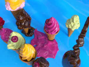 Gelatoo icecream pack 3Dモデル