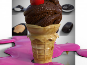 Gelatoo icecream pack 3Dモデル