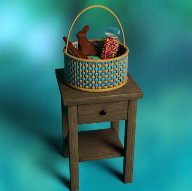 Happy Easter 3D Модель .c4d .max .obj .3ds .fbx .stl .blend 