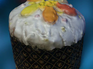 Dolce celebrazione del pane pasquale Modello 3D