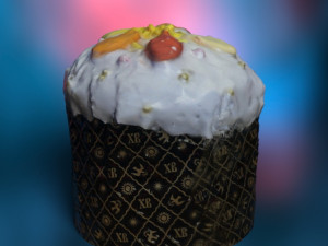 Easter bread sweet celebration 3D Модель