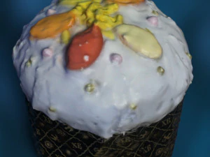 Easter bread sweet celebration 3D Model